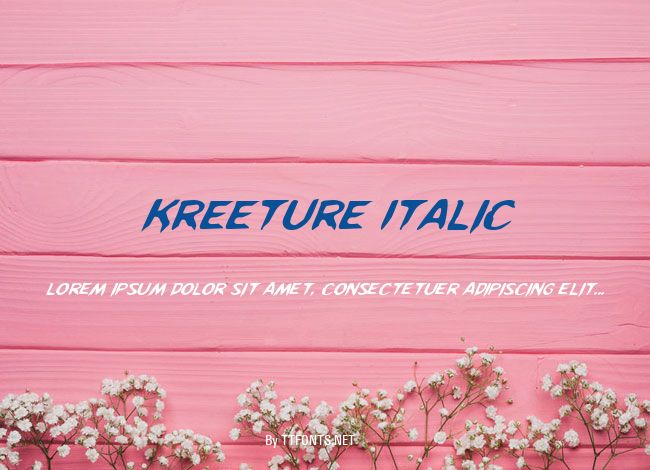 Kreeture Italic example